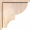 Ekena Millwork Ridgewood Smooth Corbel w/Backplate, Douglas Fir, 5 1/2"W x 14"D x 14"H COR06X14X14RID01SDF - alternate 3